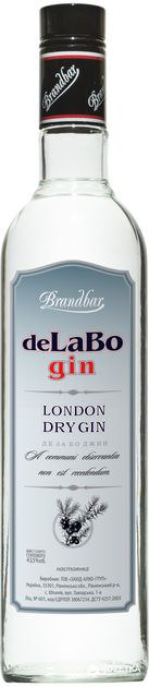 Джин Brandbar deLaBo London Dry 43.5% 1 л